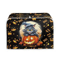 Toaster Cover 4 Slice Ghost Pumpkin Cat Dustproof Kitchen Appliance Protector - Halloween Decor