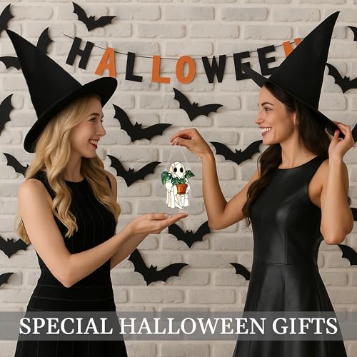 Plant Cute Ghost Ornament Halloween Decor - Whimsical Halloween Ghost Figurine
