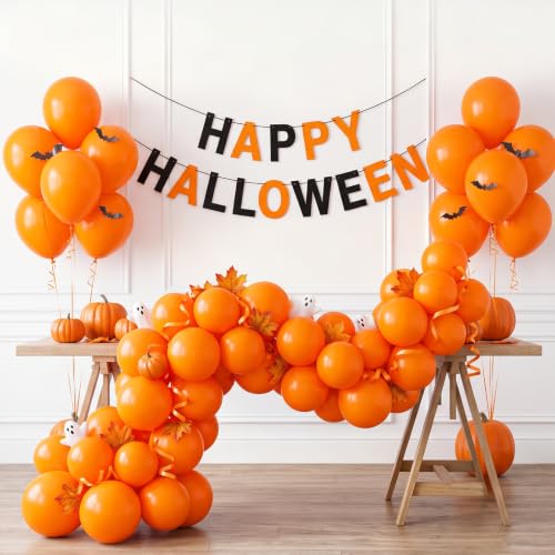 Orange Balloons Garland Arch Gap Fillers - 100pcs Small 5 Inch Matte