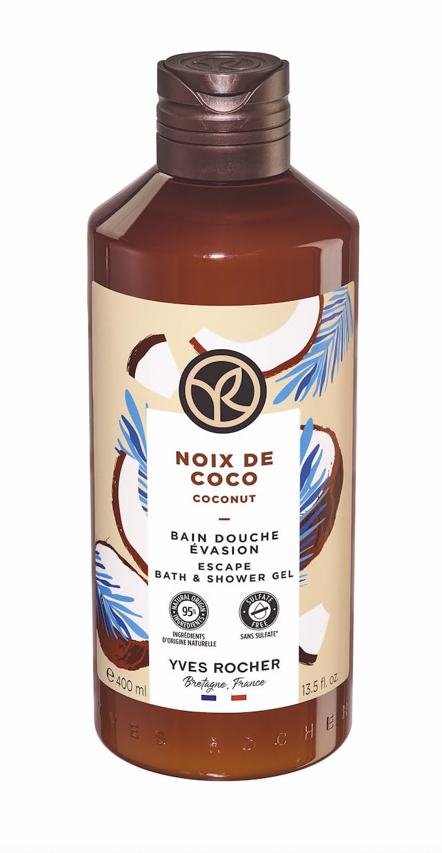 Yves Rocher Coconut Body Shower Gel - Nourishing Formula | 400 ml / 13.5 fl. oz.