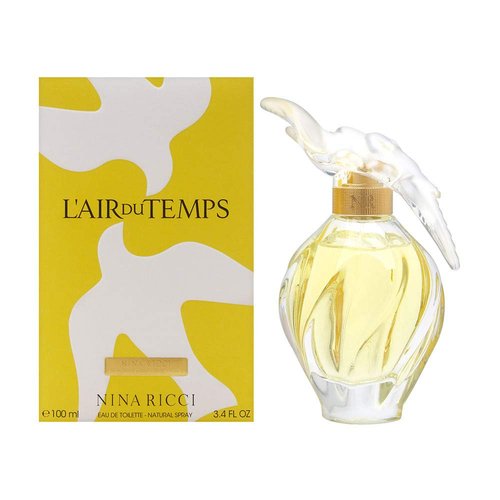 Nina Ricci L'air Du Temps Eau de Toilette Spray - 3.3 oz | Timeless Floral Fragrance for Women