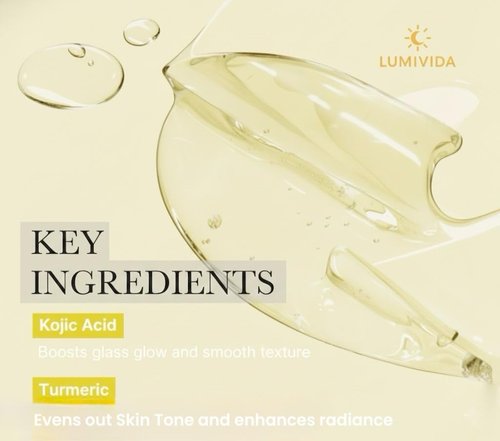 LumiVida Kojic Acid Turmeric Brightening Gel Face Mask | Overnight Firming & Hydrating for Elasticity & Glow | Korean Skincare with Niacinamide, Peptides & Hydrolyzed Collagen | 4 Pack
