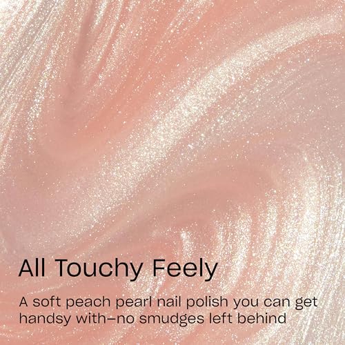 OPI RapiDry Quick Dry Nail Polish & Clear Coat - Soft Peach Pearl, Touchy Feely