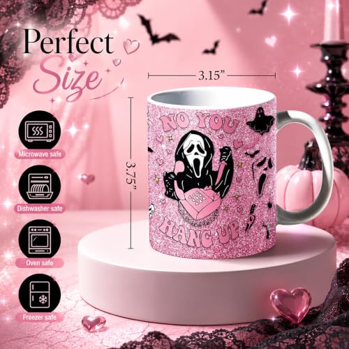 Halloween Coffee Mug 11oz Gothic Scream Cup for Women & Girls
