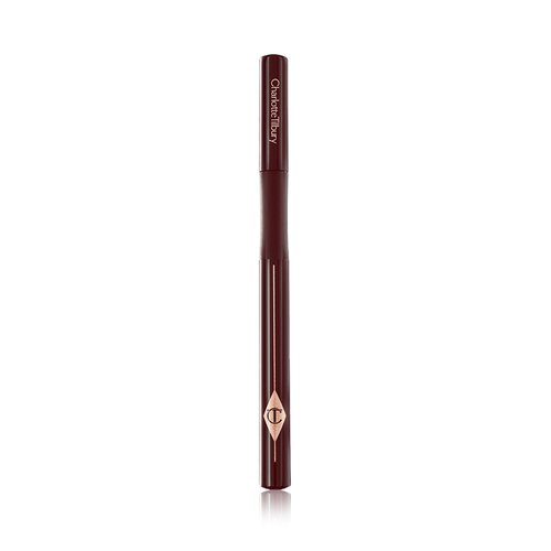 Charlotte Tilbury The Feline Flick Waterproof Liquid Eyeliner - Black Eyeliner Pen with a Quick-Drying, Matte Formula - Enriched with Intense, Highly-Pigmented Color Pay-Off - Super Brown