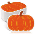 Pumpkin Fall Paper Napkins - Thanksgiving Autumn Party Supplies, 100 Pack