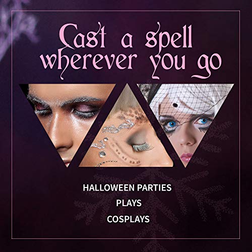 Fright Night Pixie Dust False Lashes with Silver Glitter - Spooky Halloween Eye Makeup