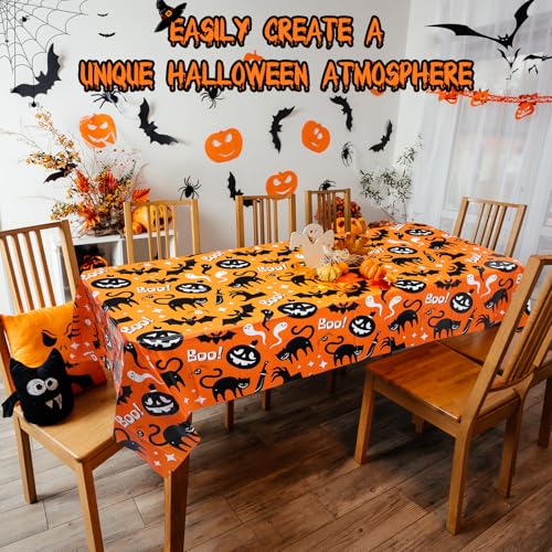 Halloween Ghost Tablecloth 54x108 Inches - Spooky Boo Day Decor