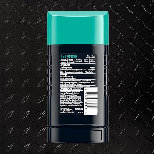 Right Guard Humidity Breaker Antiperspirant & Deodorant for Men, Cold Front Scent, 2.5oz (4 Pack) Invisible Solid, 2x Sweat Protection, 72HR Odor Control, Humidity Activated