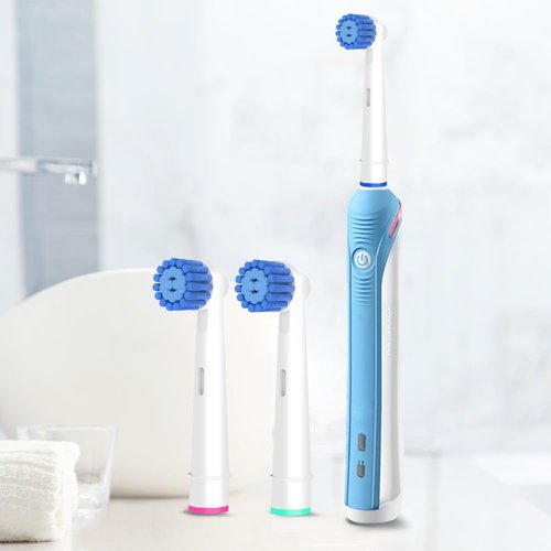 Sensitive Gum Care Brush Heads Compatible with Oral B Electric Toothbrushes, 8 Pack Professional Toothbrush Heads for Oral B Replacement Head Refills Pro 500/1000/1500/3000/3757/5000/7000/7500/8000.