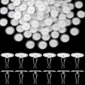 Clear Self-Adhesive Ceiling Hooks 100 Pack Damage-Free Hangings for Decorations