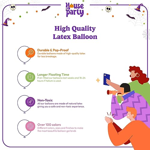 Pink Halloween Balloon Arch Kit 80 Pcs with