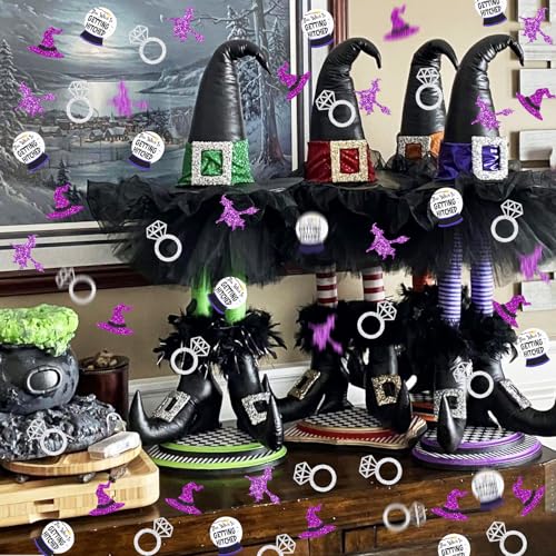 Halloween Witch Confetti Purple Glitter Party Decor - 200 Pieces