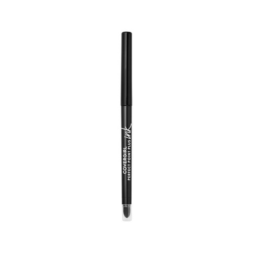 COVERGIRL Perfect Point Plus Ink Gel Eye Pencil - Pigmented, Long-Wearing Vegan Formula | Matte Jet Black 275, 0.01oz