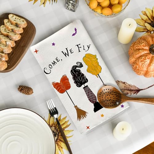 Halloween Kitchen Towels 18x26 Inch Hocus Pocus Home Party Decor