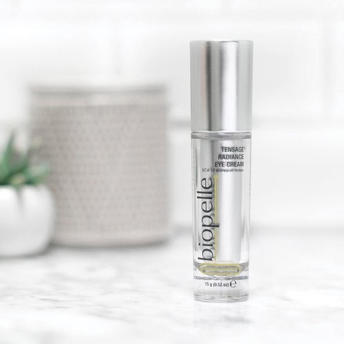 Biopelle Tensage Eye Cream - Radiance Boosting Formula with SCA 10 Biorepair Index | 0.52 Oz