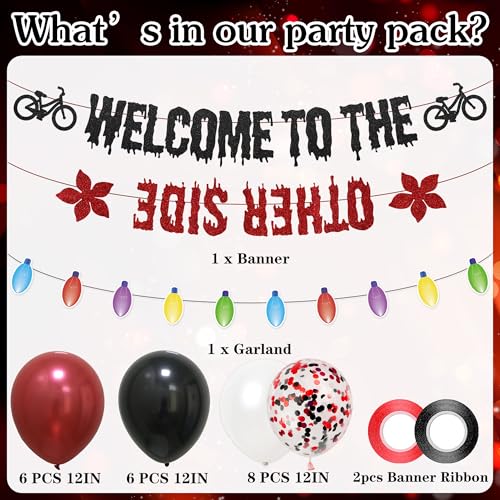 Halloween Party Banner and Decorations Set - Spooky Forest Theme with Balloons