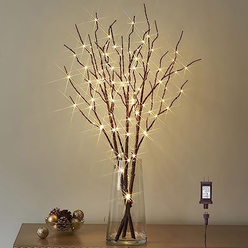 LED Lighted Willow Branches 30 Inch with Timer & Dimmer - Brown Variation of THIS listing