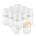 10 Pack 30g/1oz Empty Platic Deodorant Containers Top-Fill Deodorant Bottles Refillable Twist-Up Deodorant Tubes For DIY Deodorant Lip Balm Aromatherapy Lotion Stick (clear)
