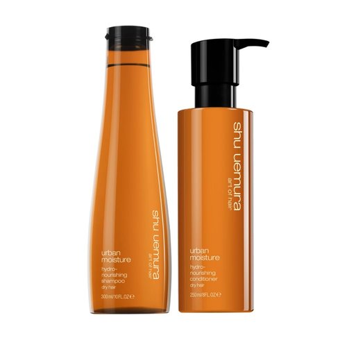 Shu Uemura Urban Moisture Deep Hydration Shampoo & Conditioner Set - Nourishes Dry Hair, Reduces Frizz & Adds Shine