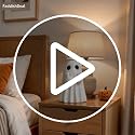 White Halloween Ghost Figurine - Spooky Resin Decor for Home & Garden