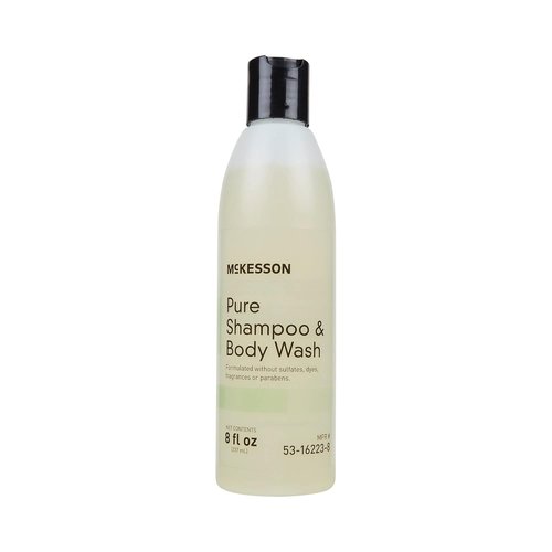 McKesson Pure Shampoo & Body Wash - Sulfate & Paraben Free, Unscented, 8 oz | Gentle Cleansing Formula