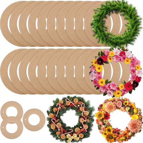 DIY Wreath Rings 80 Pcs - 12 Inch Cardboard Wreath Forms Bulk Set