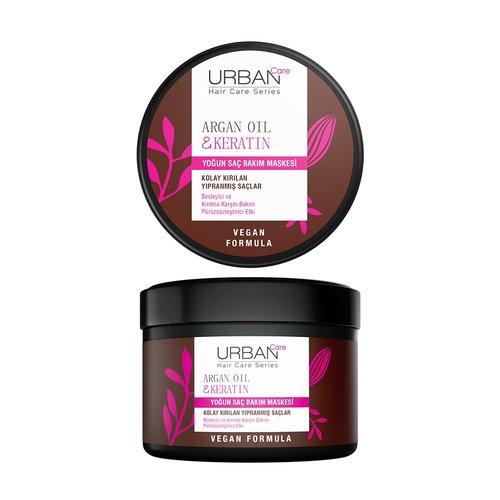 Urban Care Argan Oil & Keratin Hair Mask - Intensive Nourishment for Soft, Healthy Hair