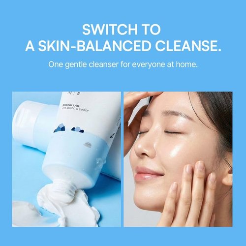 ROUND LAB 1025 Dokdo Cleanser - Low pH Facial Cleanser for Sensitive Skin | 5.07 Fl Oz Hydrating Wash