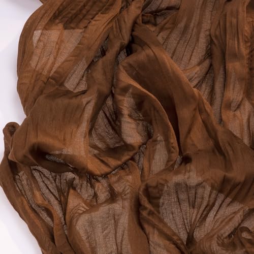 Brown Cheesecloth Table Runner 10ft x 15pcs Fall Boho Wedding Party Decor