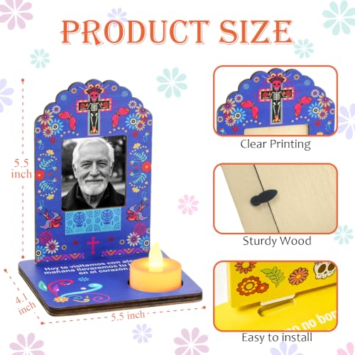 Dia De Los Muertos Decorations Altar Picture Frame Set - 6 pcs