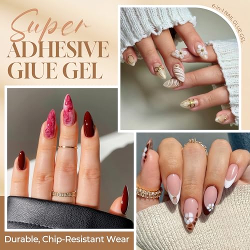 A-Gel Nail Glue 6-in-1 UV Gel for Tips & Extensions - 10ml Long Lasting