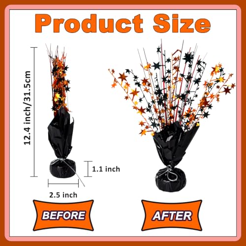 Halloween Fall Table Decoration Centerpiece Set - Black Orange Red Variation