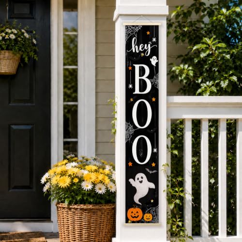 Halloween Ghost Boo Porch Door Banner Wall Decorations 8x47 - Halloween-02