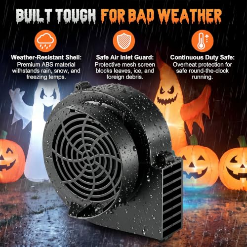 2pcs 12V 1.5A Inflatable Fan Replacement for Christmas Halloween Decorations - Variation of 2/1.5A