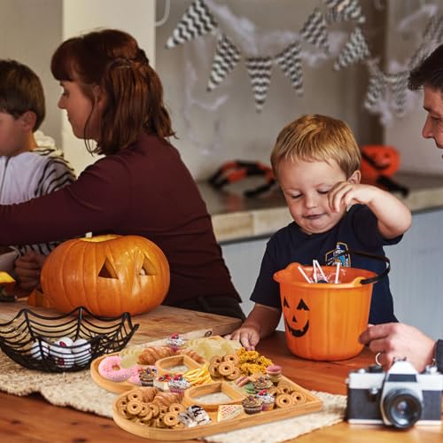 Halloween Charcuterie Boards Set of 3 - Wooden Snack Trays for Party Food