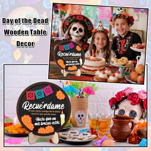 Day of the Dead Wooden Tabletop Decor - Dia De Los Muertos Memorial Sign