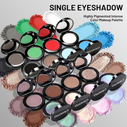 Plum Teal Chameleon Eyeshadow Duochrome Palette with Mirror - Vibrant & Blendable