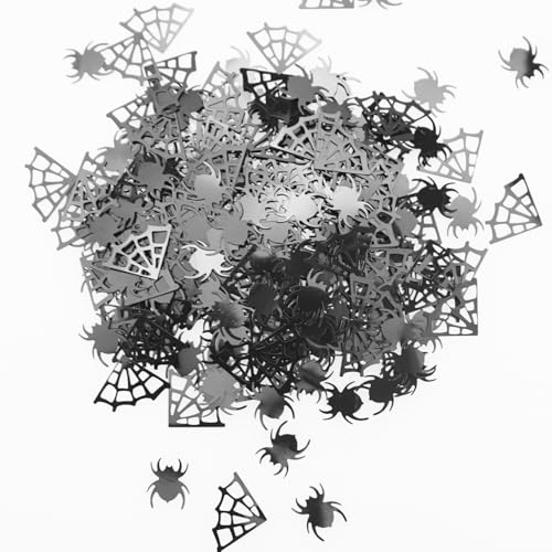 Halloween Spider Web & Bat Confetti Set for Party Decorations - 920 PCS