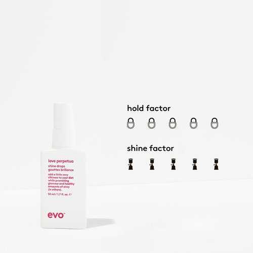 EVO Love Perpetua Shine Drops - Anti-Frizz Smoothing Serum for Thick, Coarse Hair | 1.7 fl oz
