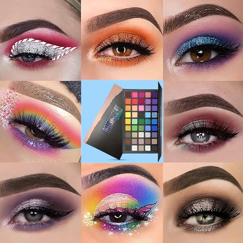 Colorful Eyeshadow Palette 45 Colors Matte Shimmer Metallic Long Lasting Makeup