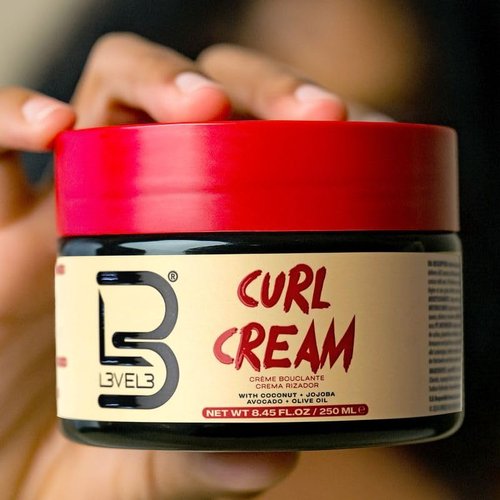 Skiennix Level 3 Hydrating Curl Cream - Coconut & Jojoba Oil for Coily, Curly Hair - Locks In Moisture & Shine
