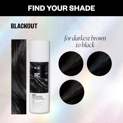 Root Touch-Up Spray for Gray Coverage, Waterproof & Sweat-Resistant - Black Hair, 2 oz