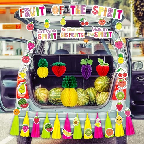Halloween Car Decorations Fruit of the Spirit Trunk or Treat Kit - Religious Theme