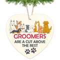 Dog Groomer Appreciation Wooden Christmas Ornament - Pet Grooming Gift