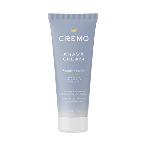 Cremo Women’s Shaving Cream Sensitive Skin, Moisturizing, Vanilla Orchid, Ultra-Slick Shave Cream for Women, Fights Nicks, Cuts and Razor Burn, 6 Fl Oz