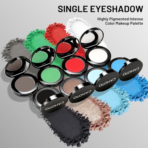 White Matte Eyeshadow Single with Mirror - Highly Pigmented & Blendable