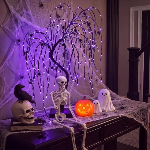 Halloween Mantle Decorations Set - 34 Pieces Haunted Fireplace & Tabletop Decor