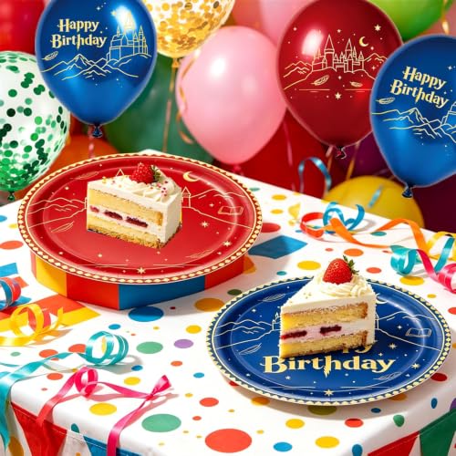Wizard Magic Birthday Party Supplies Set Blue Theme 126 - Complete Celebration Pack
