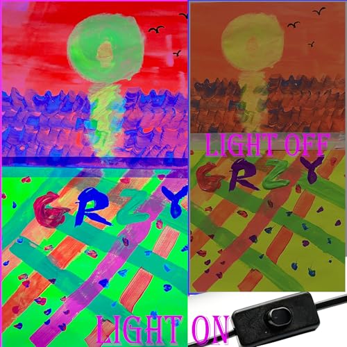 100W LED Black Light for Glow Party Halloween Waterproof Flood Light - 1 Pack